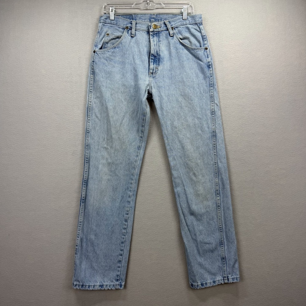 Wrangler Five Star Premium Straight Fit Jeans Mens 31x30 Blue Denim Pants Cowboy
